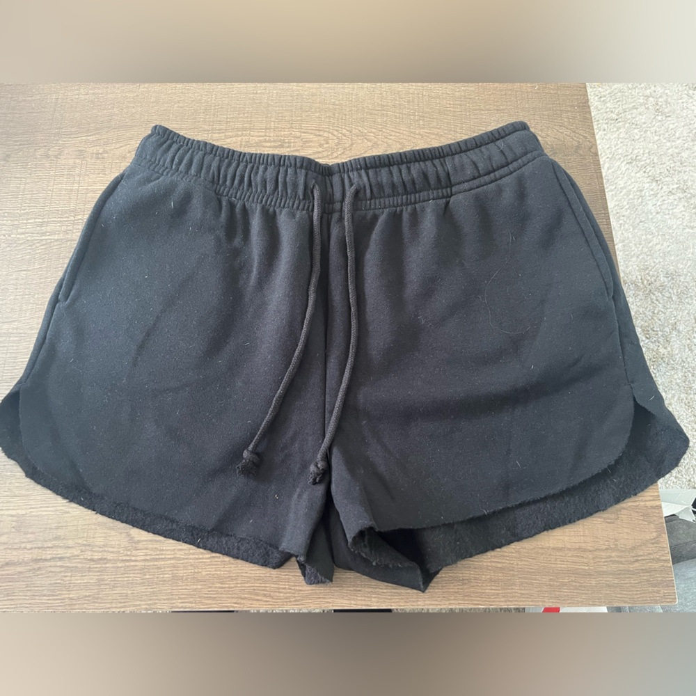 Black lounge shorts